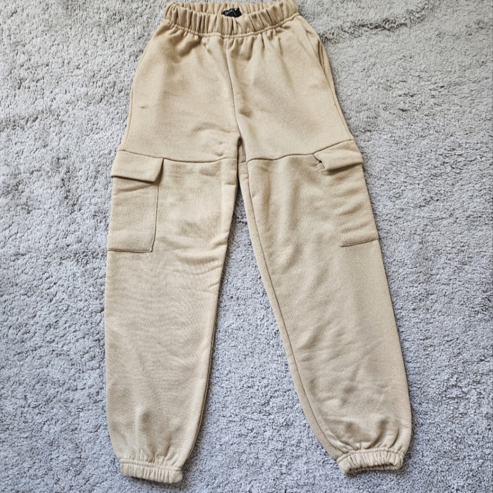Cargo Sweatpants with Elastic Waistband